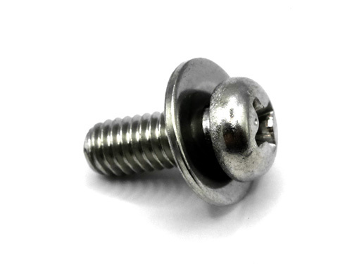 Stainless Pan Head Phillips Screw With Flat Washer  |Product-English|SEMS-Single Washer|Flat Washer