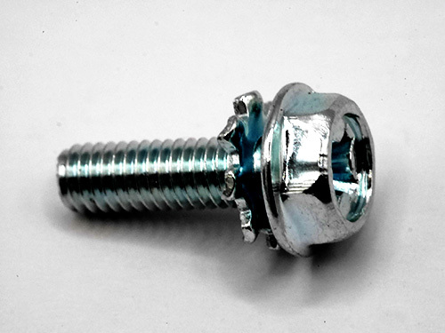Hexagon Washer Head Bolt  with External Serrated Toothed Lock Washer